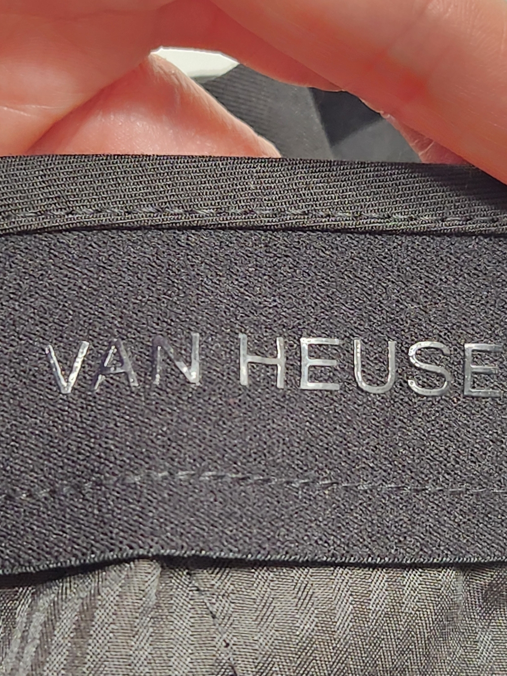 ⭐️Van Heusen Men’s Flex Straight Fit Dress Pants Black 40x32 Flat Front Slacks - Picture 10 of 11